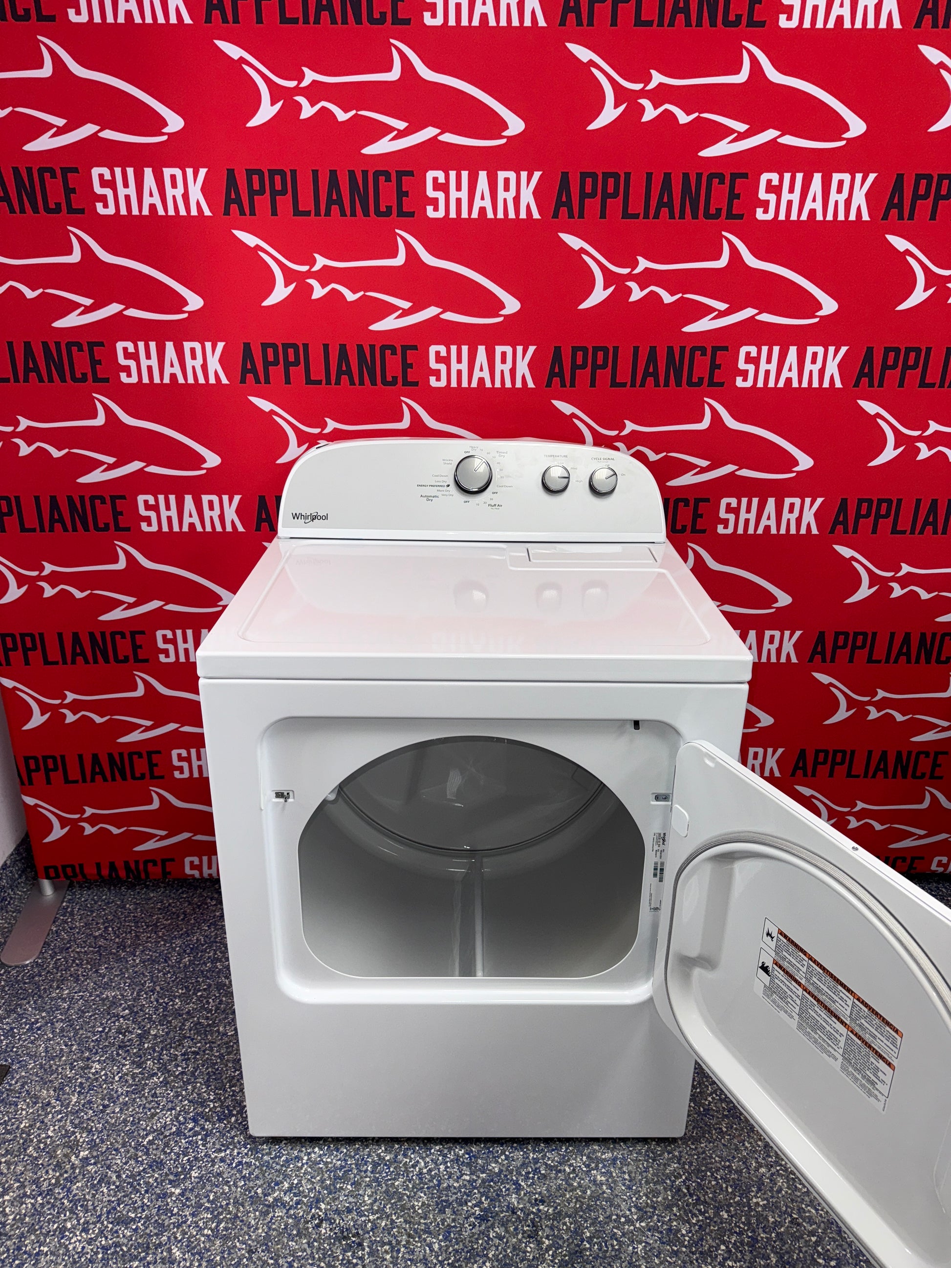 Scratch-dent WHIRLPOOL electric dryer at Appliance Shark. Kansas City’s best dryer store.