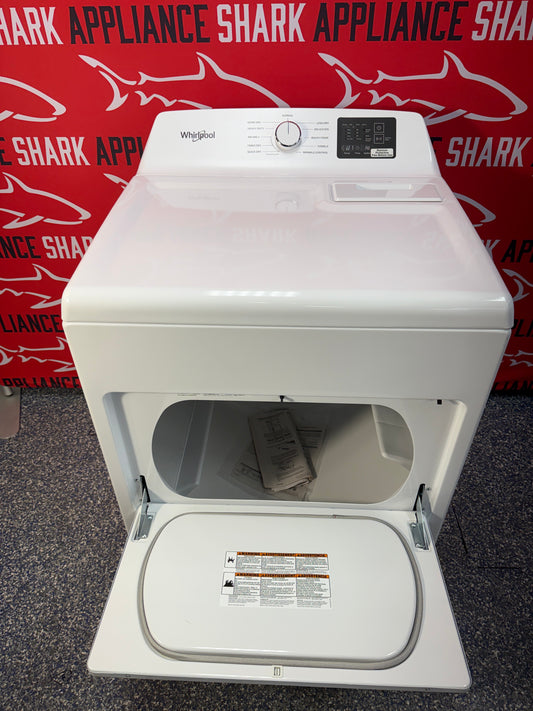 Scratch-dent WHIRLPOOL electric dryer at Appliance Shark. Kansas City’s best appliance store.