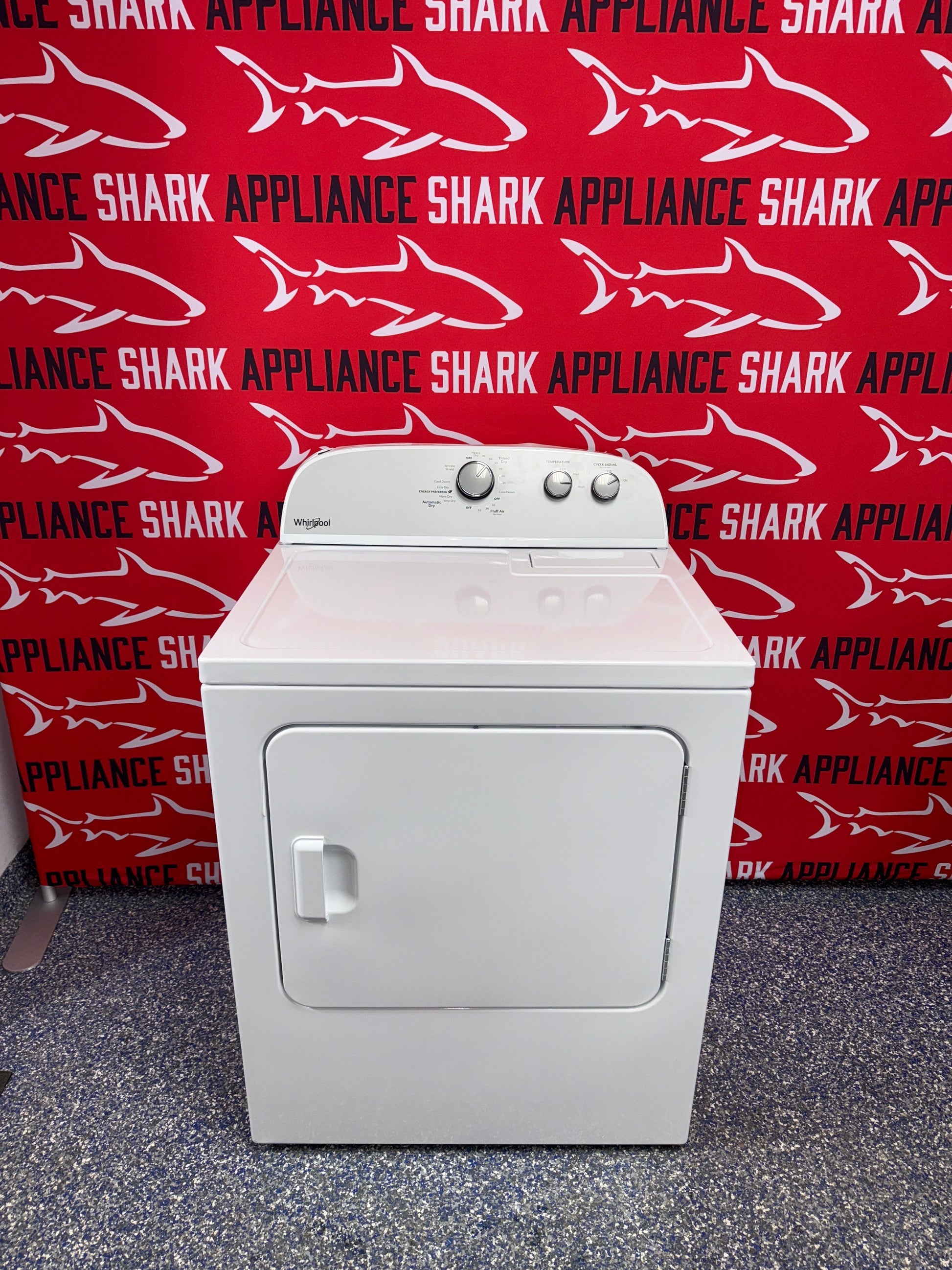 Discount WHIRLPOOL electric dryer at Appliance Shark. Overland Park, KS’s premier scratch-dent appliance store.