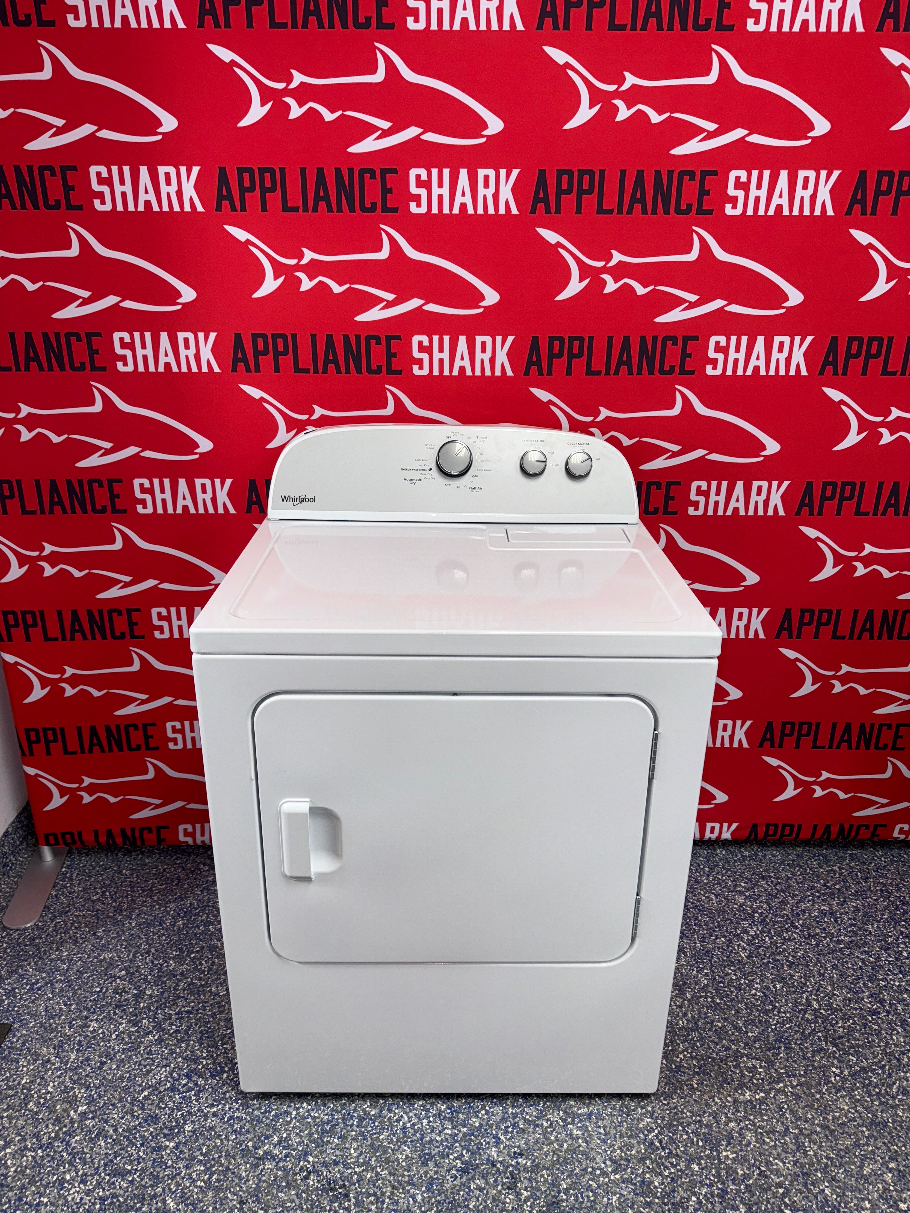 Discount WHIRLPOOL electric dryer at Appliance Shark. Overland Park, KS’s premier scratch-dent appliance store.