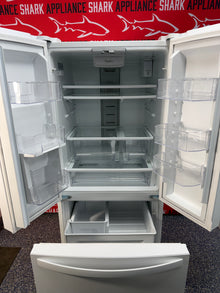 Scratch-dent WHIRLPOOL French door refrigerator at Appliance Shark. Kansas City's best appliance store.
