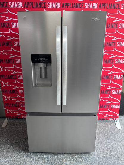 Discount WHIRLPOOL French door refrigerator at Appliance Shark. Overland Park, KS’s premier scratch-dent appliance store.