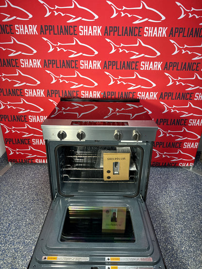 Scratch-dent WHIRLPOOL electric range at Appliance Shark. Kansas City’s best appliance store. 