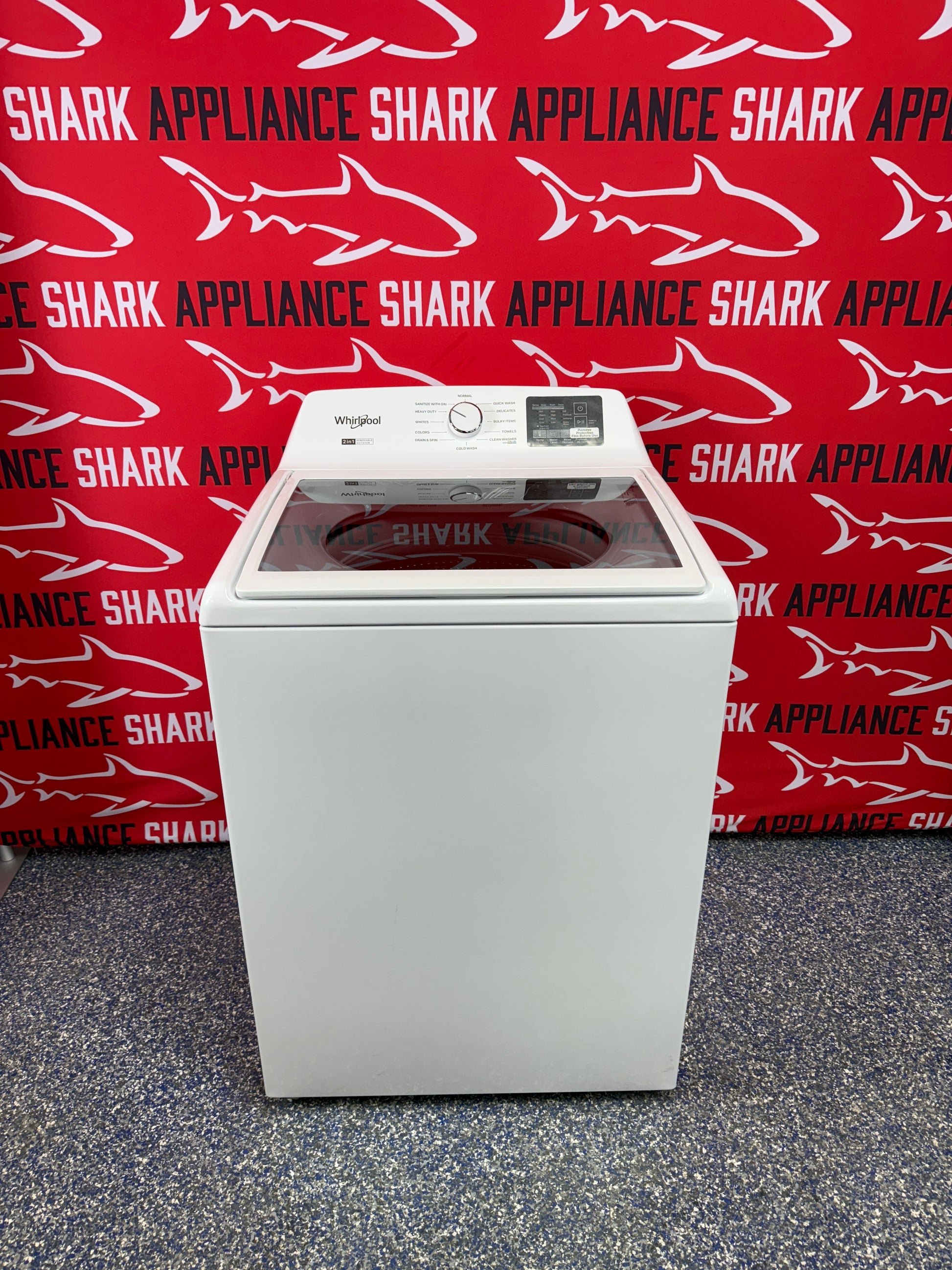 Discount WHIRLPOOL top load washer at Appliance Shark. Overland Park, KS’s premier scratch-dent appliance store.