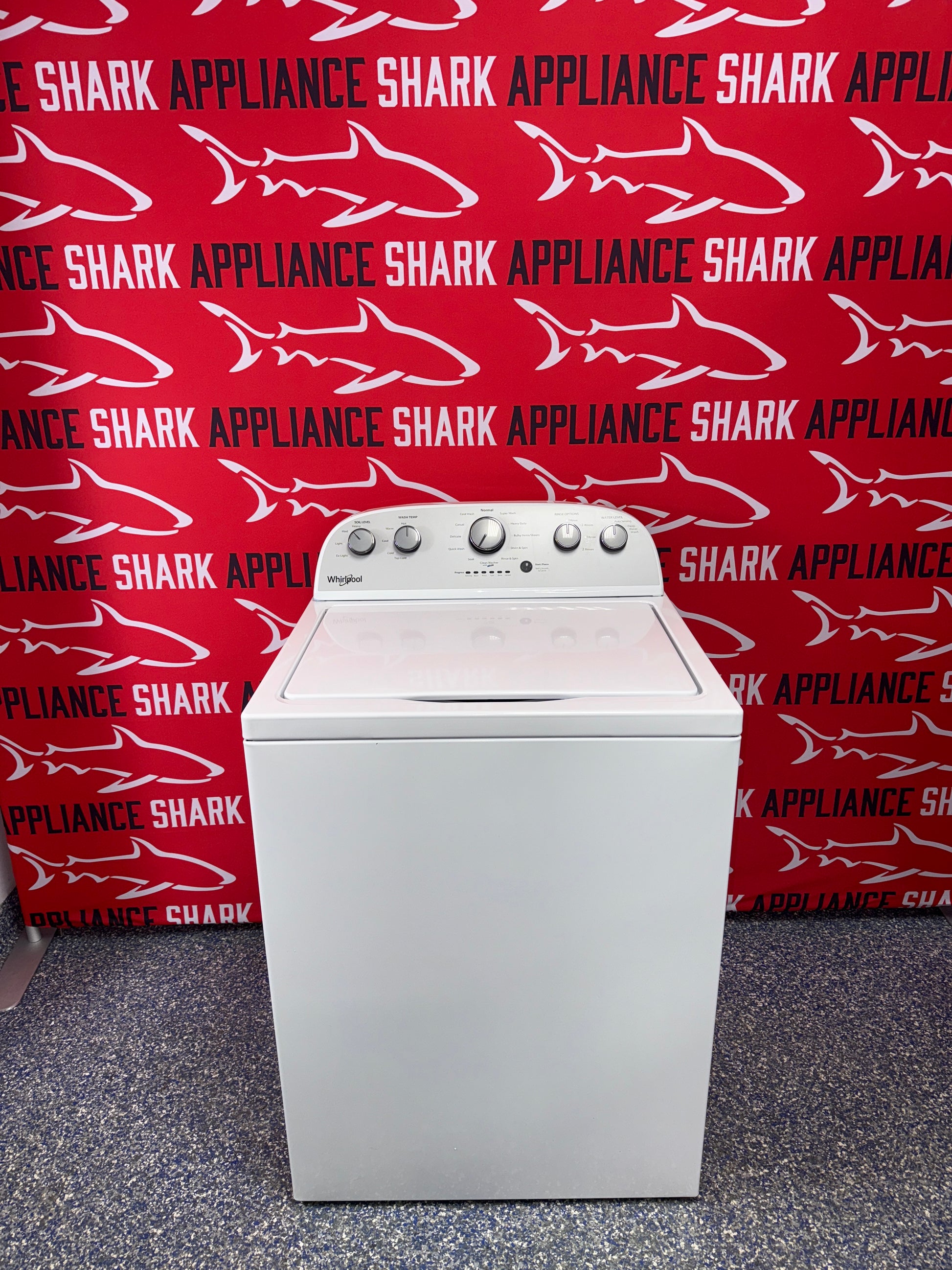 Discount WHIRLPOOL top load washer at Appliance Shark. Overland Park, KS’s premier scratch-dent appliance store.