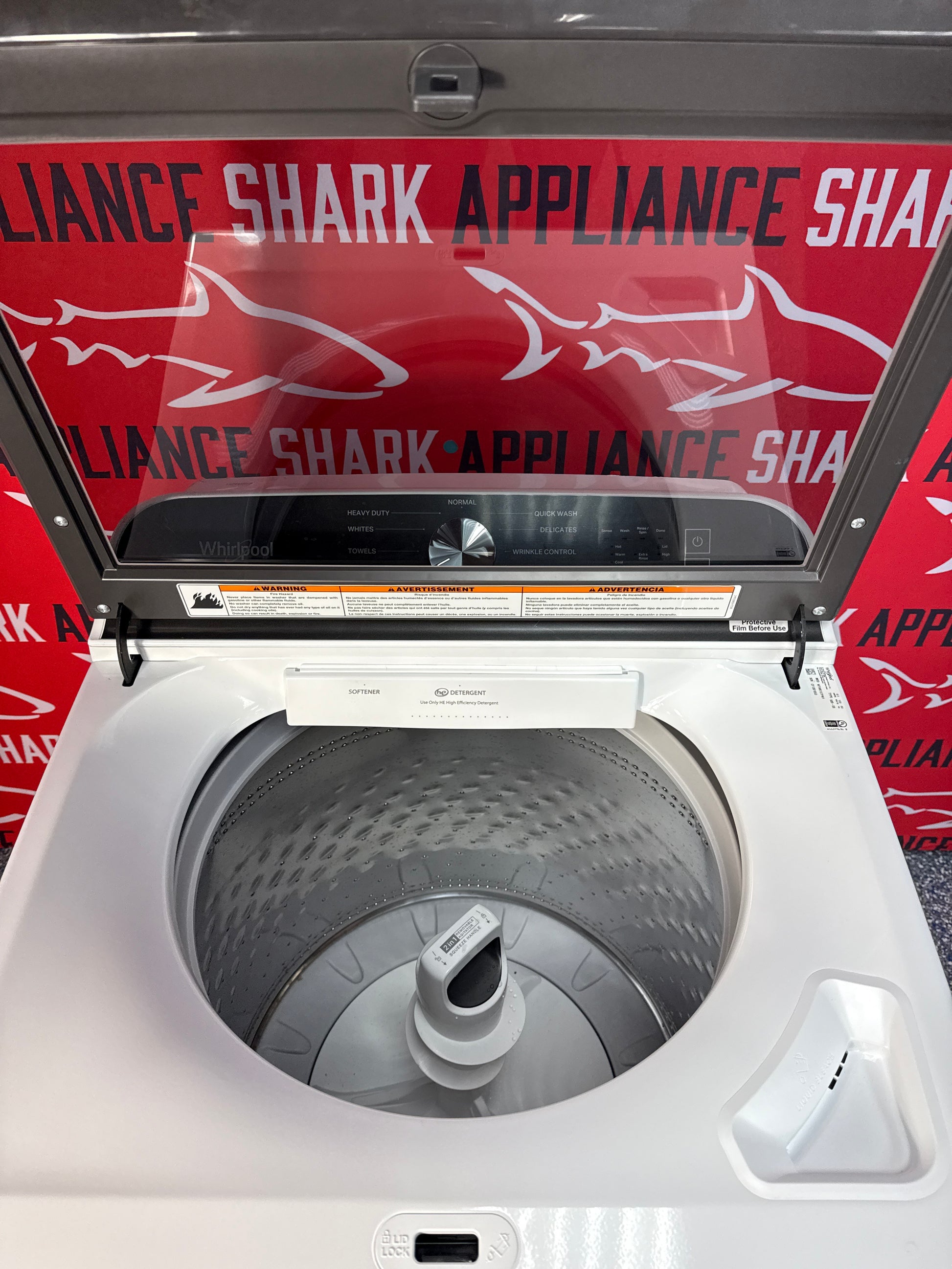 Shop a discount WHIRLPOOL top load washer at Appliance Shark in Overland Park, KS.