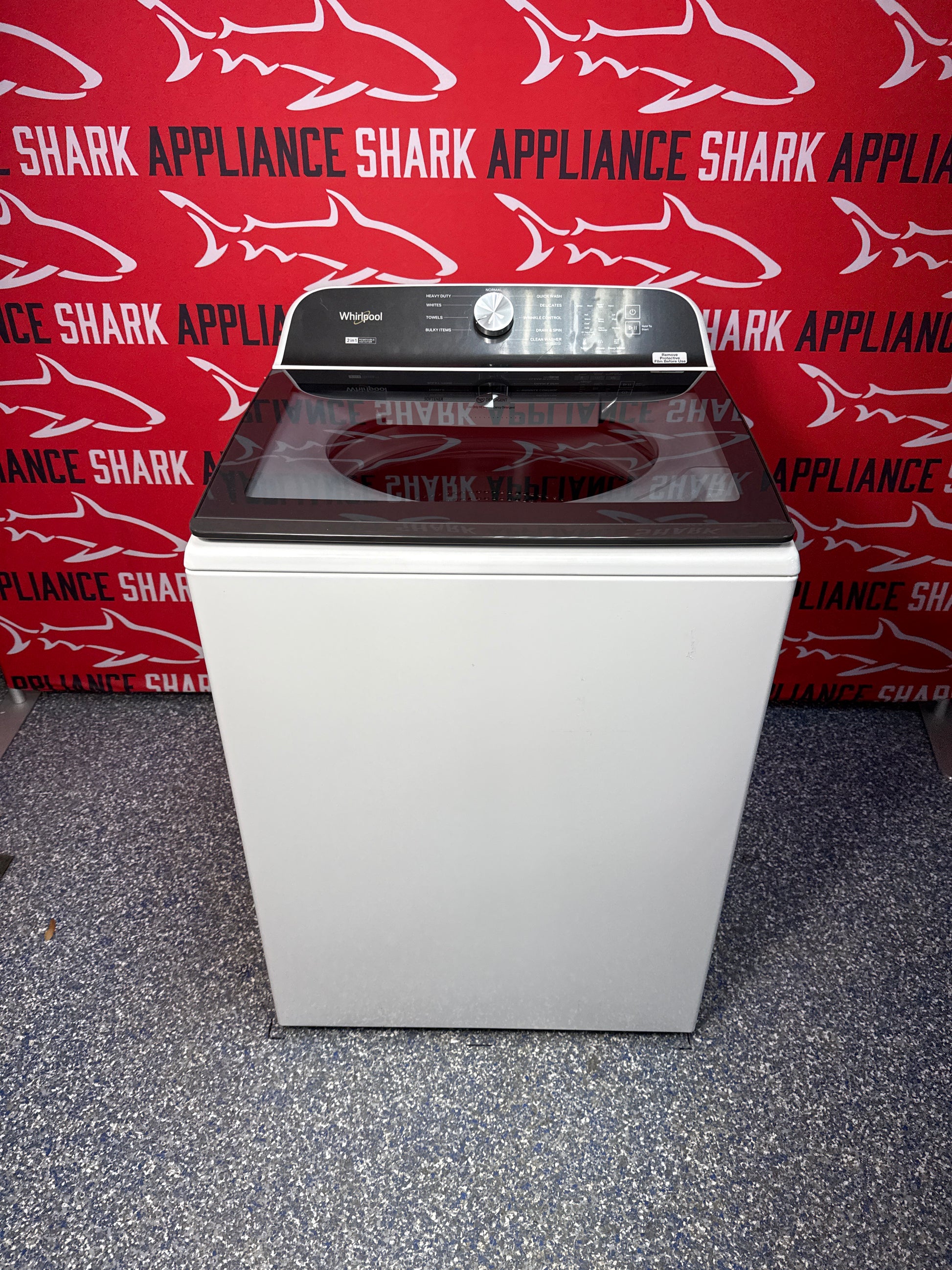 Discount WHIRLPOOL top load washer at Appliance Shark in Overland Park, KS.