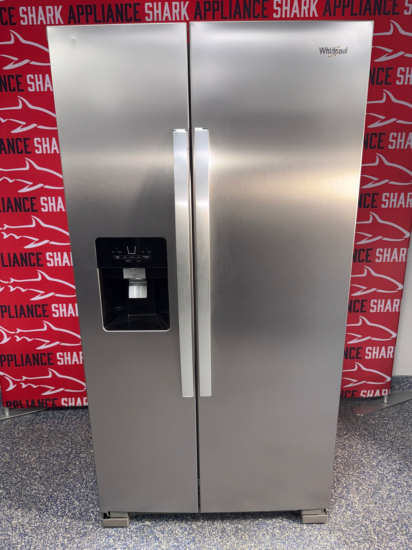 Save on Whirlpool side-by-side refrigerator at Appliance Shark. Overland Park, KS's premier scratch-dent appliance store.
