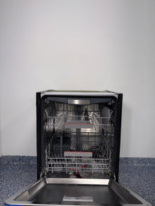 Touch controls on BOSCH SHX78CC5UC dishwasher with recessed handle, scratch and dent special in Kansas City.