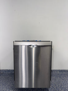 A front view of the BOSCH SHX78CC5UC dishwasher, highlighting its AquaStop Leak Protection, ready for installation in a Kansas City kitchen.