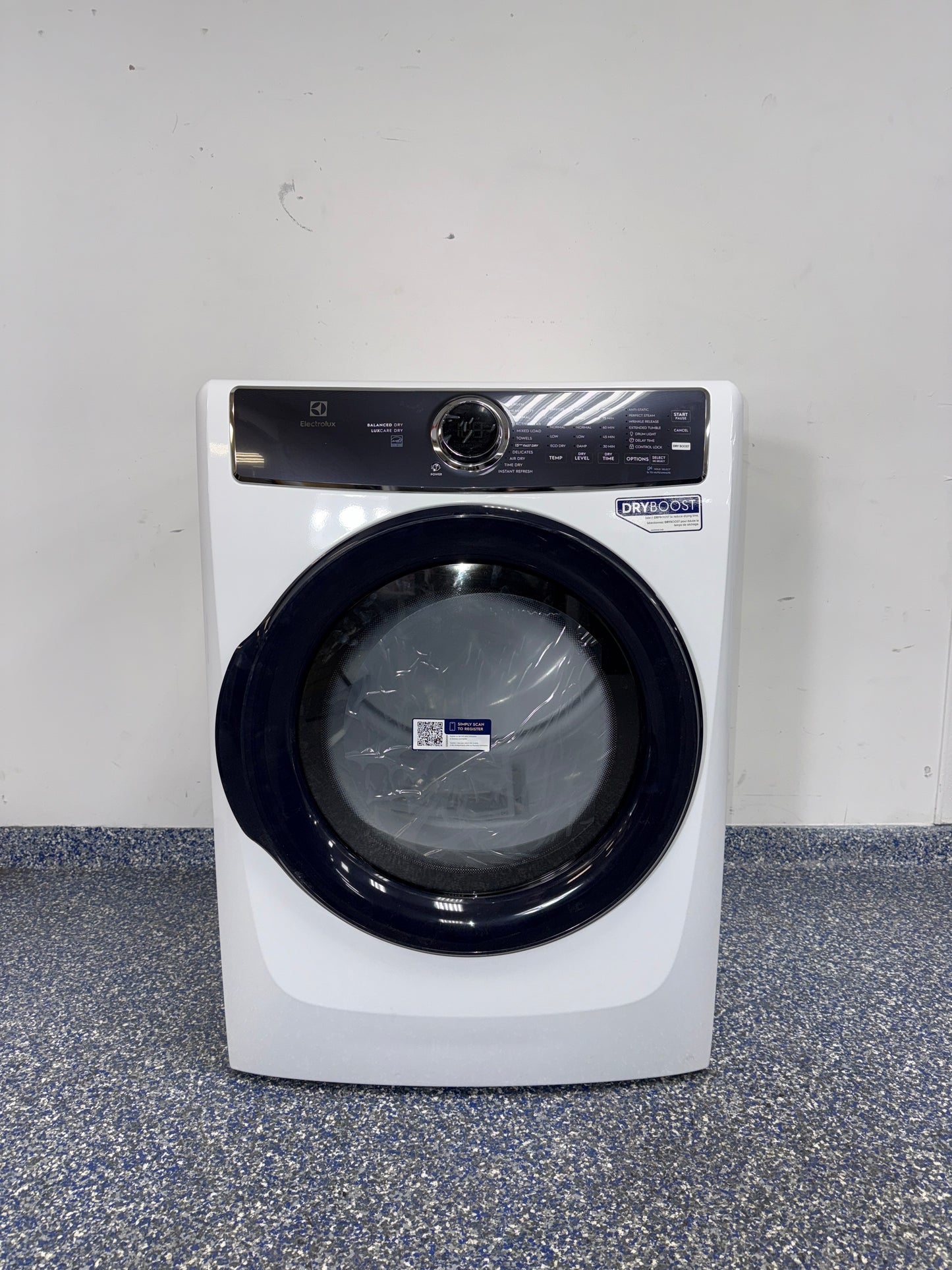 ELECTROLUX ELFE7626BW0 electric dryer front view in Overland Park Kansas City