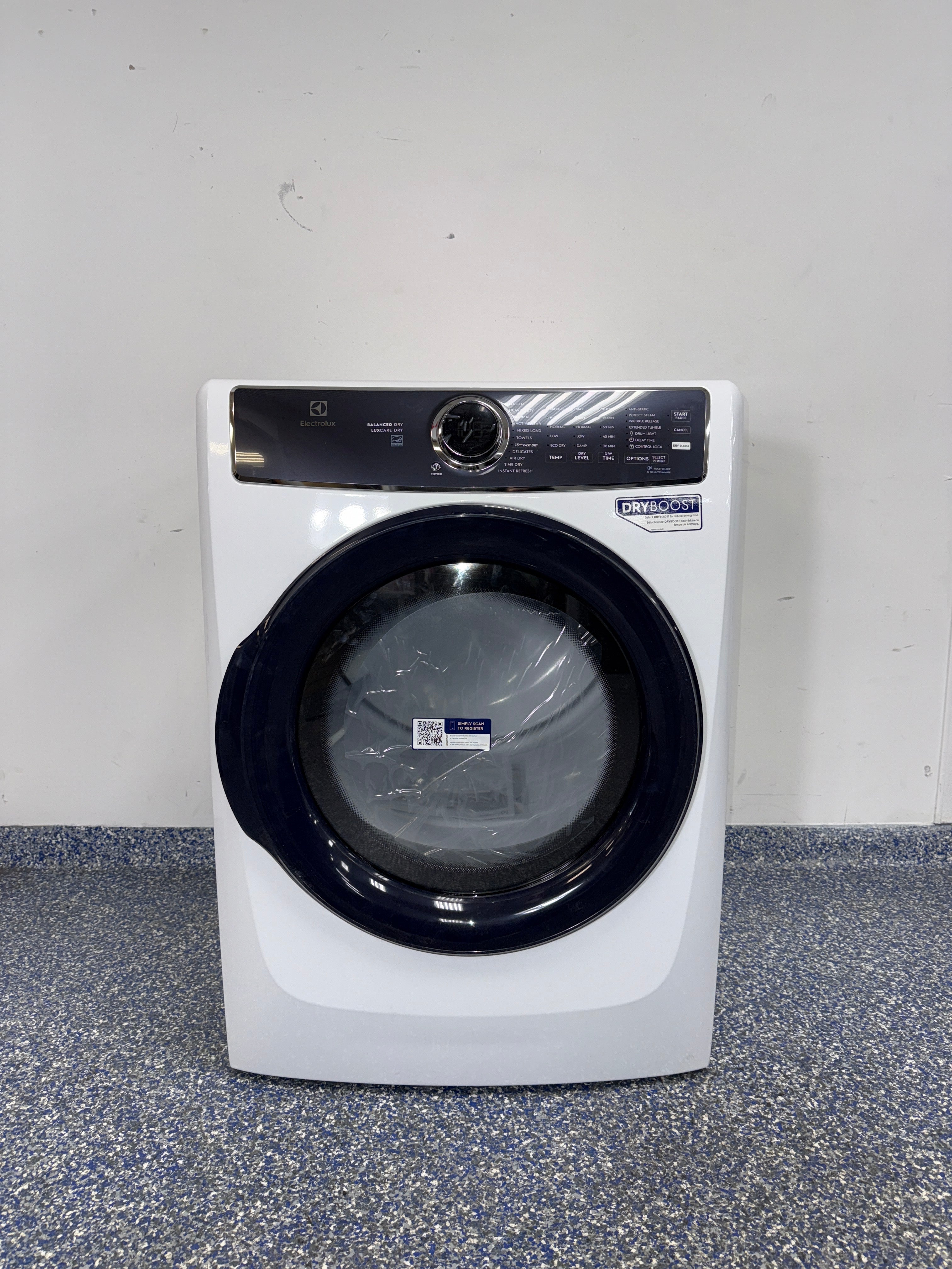 ELECTROLUX ELFE7626BW0 electric dryer front view in Overland Park Kansas City