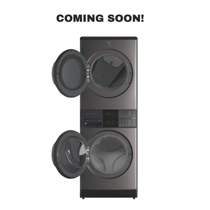 ELECTROLUX ELTE7600AT electric laundry tower angled view in Overland Park Kansas City