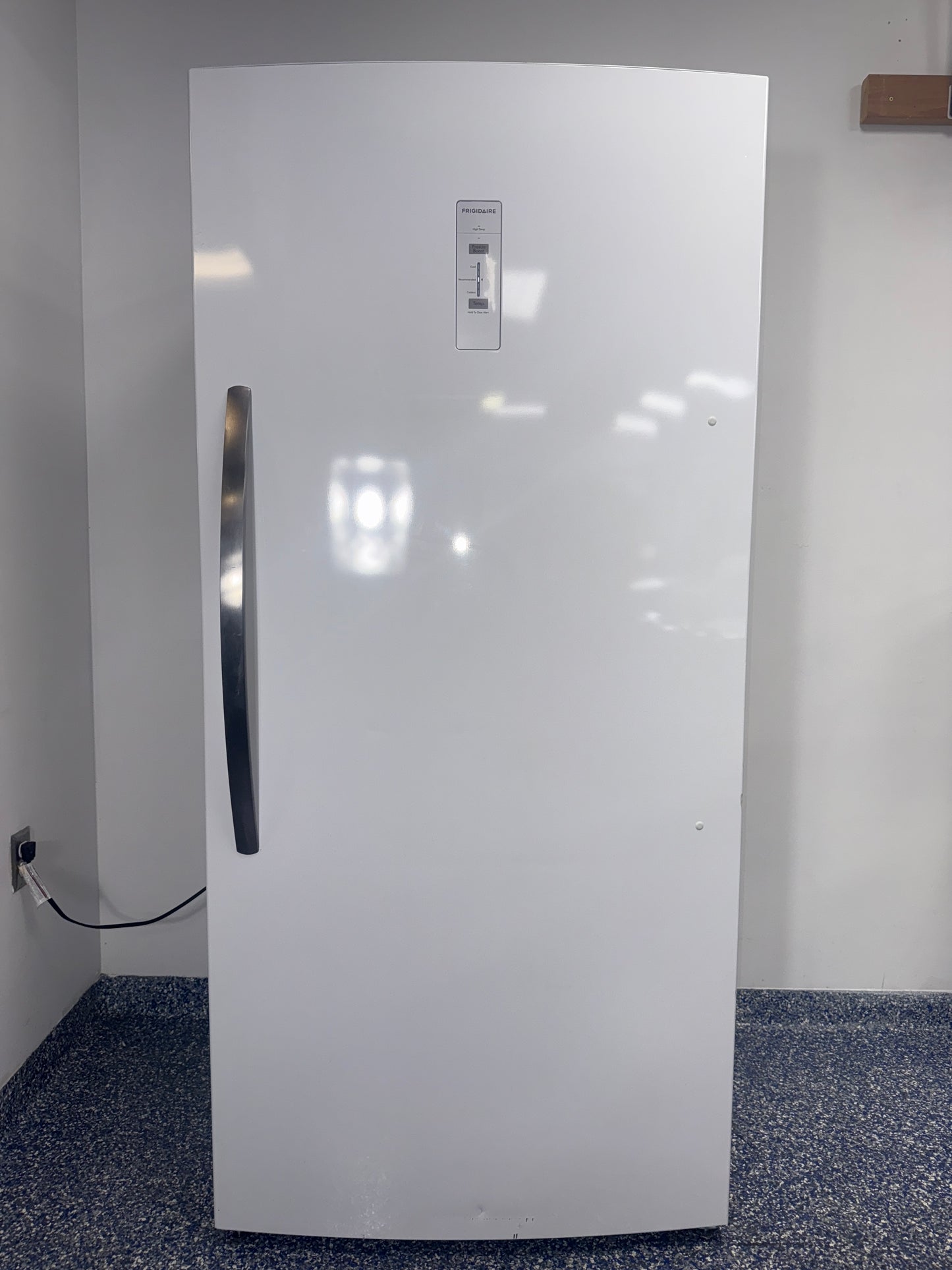 The FRIGIDAIRE 20 cu. ft. upright freezer, model FFUE2024AW, available at Appliance Shark.