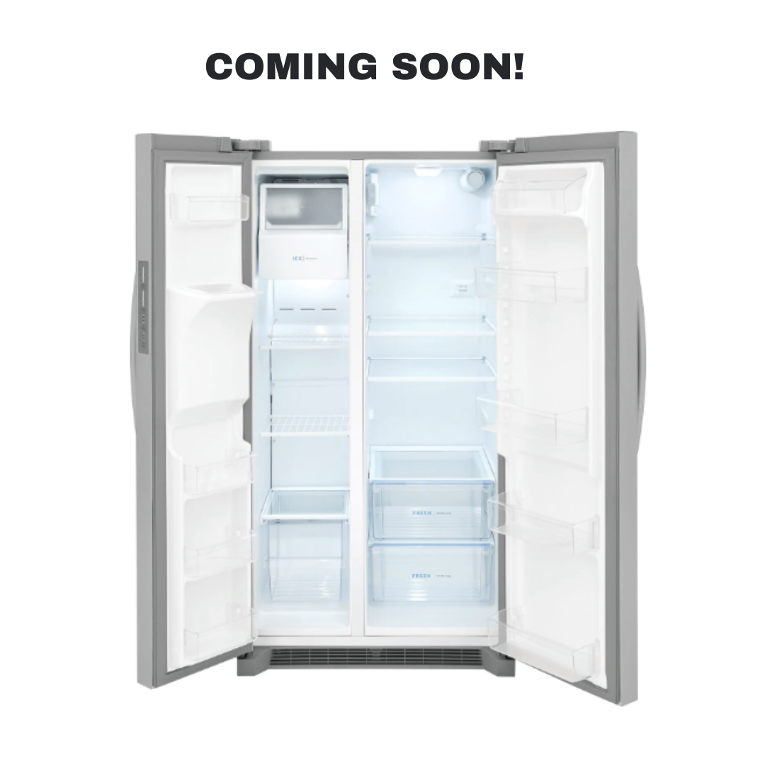 FRIGIDAIRE FRSS26L3AF side-by-side refrigerator exterior water and ice dispenser in Overland Park near Kansas City
