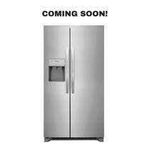 FRIGIDAIRE FRSS26L3AF side-by-side refrigerator front view in Overland Park near Kansas City