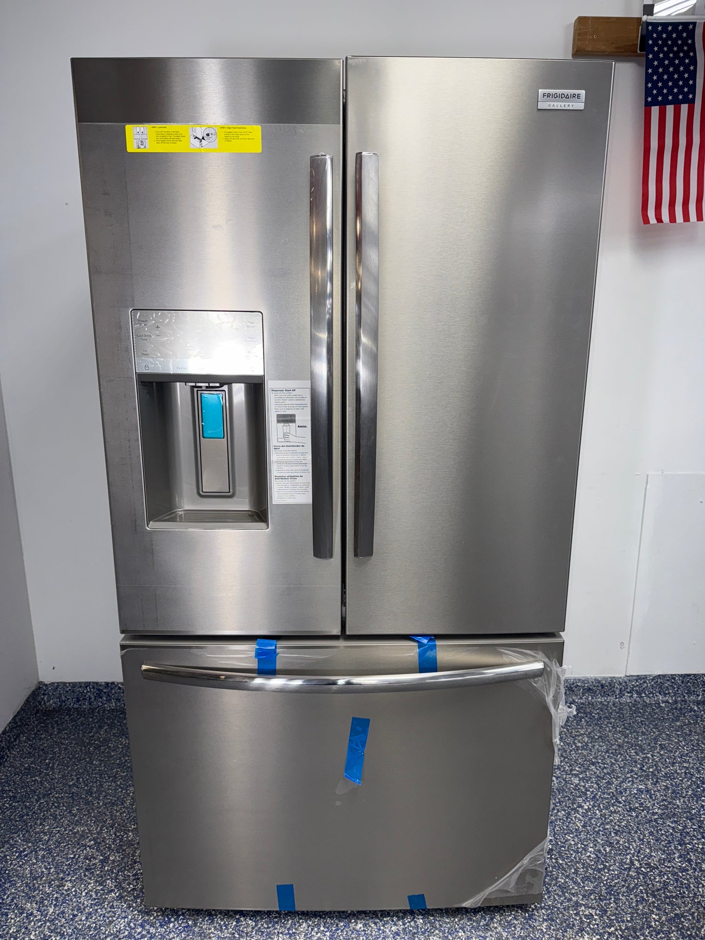 FRIGIDAIRE GRFS2853AFM French door refrigerator front view in Overland Park Kansas City area