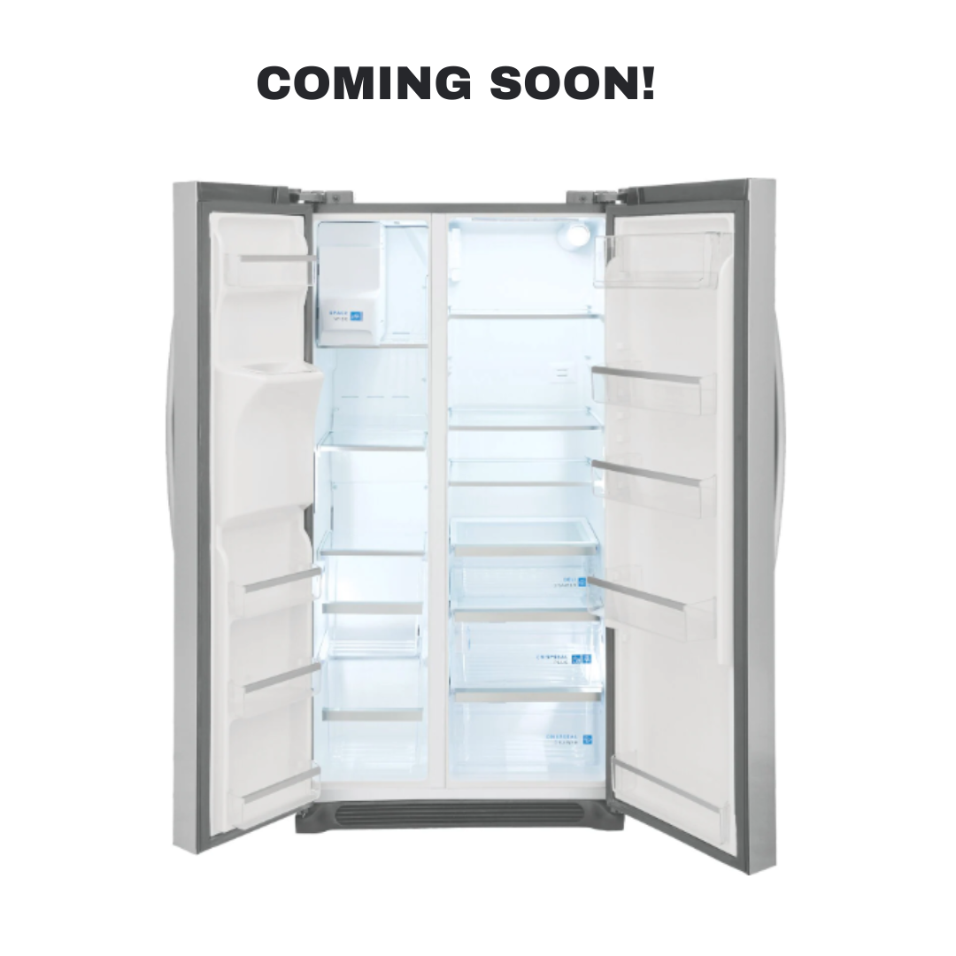 FRIGIDAIRE GRSC2352AF counter-depth side-by-side refrigerator exterior water and ice dispenser in Overland Park near Kansas City