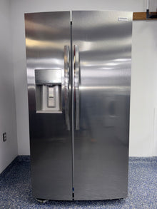 FRIGIDAIRE GRSS2652AFA stainless steel side-by-side refrigerator scratch and dent special at Appliance Shark in Overland Park.