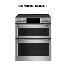 GE CAFE CES750P2MS1 slide-in electric double oven range front view in Overland Park near Kansas City
