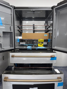 A close-up view of the Convertible Drawer with Soft Freeze on the GE CGE29DP4TW2, an ideal appliance for homes in Overland Park, KS.