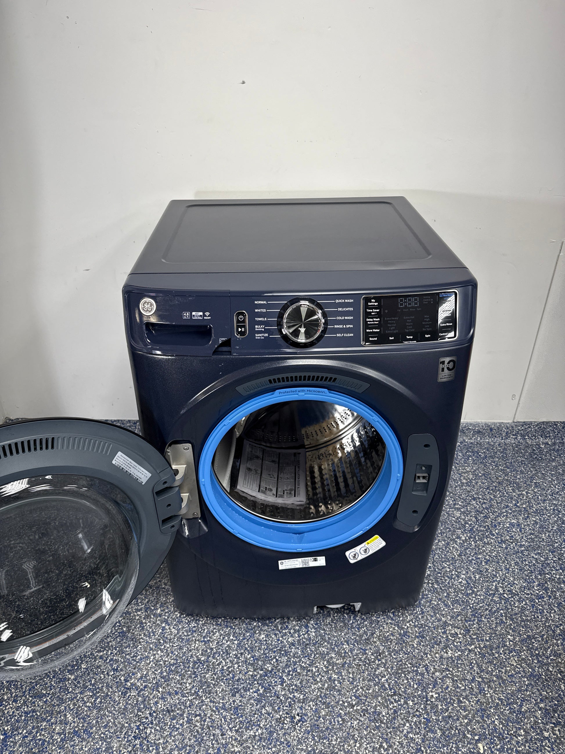 GE GFW550SPRRS front load washer control panel in Overland Park KS