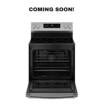 GE GRF600AVSS electric range smooth glass cooktop view in Overland Park near Kansas City