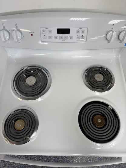 GE JB256DM5WW electric range oven interior in Kansas City metro