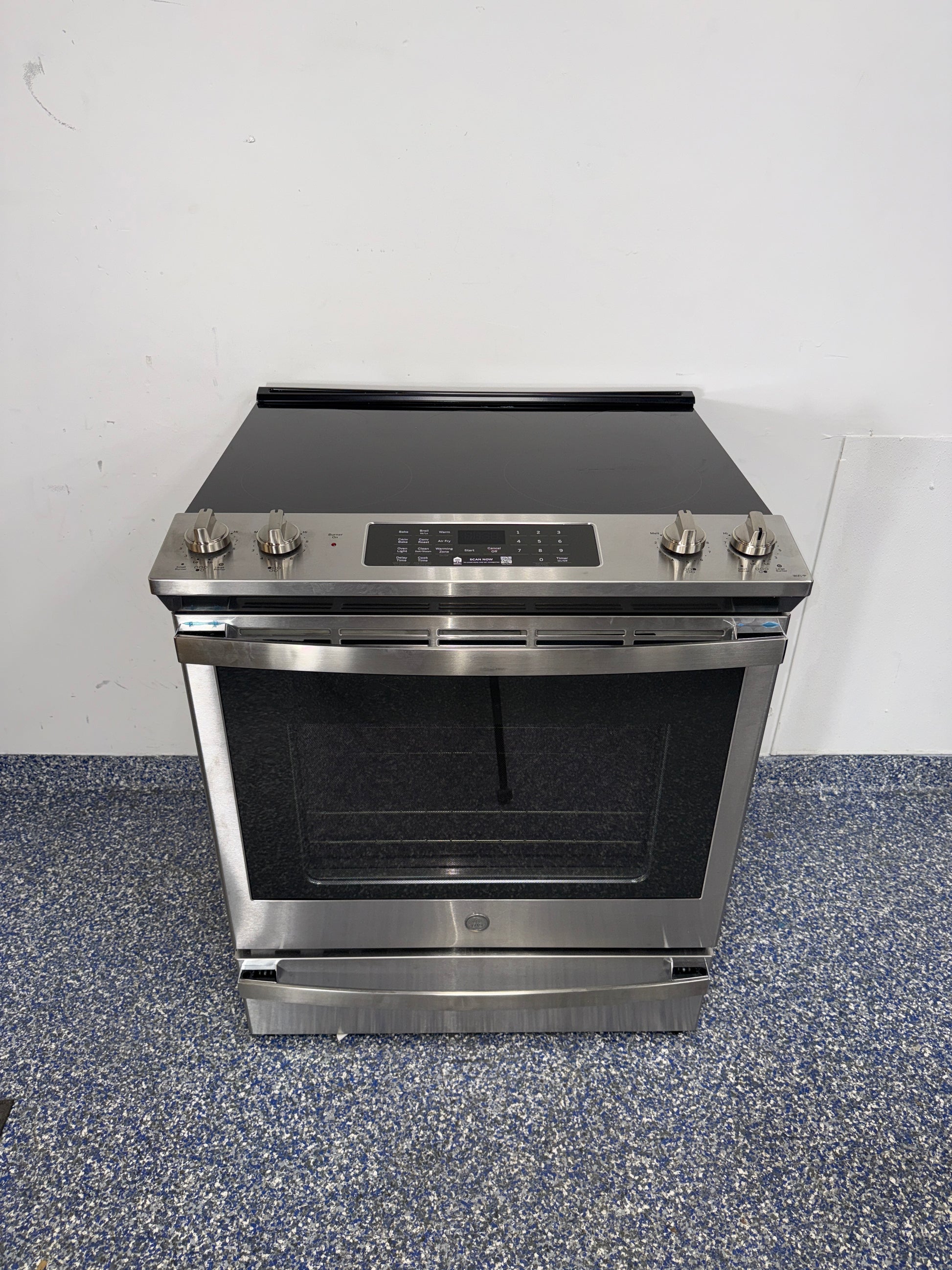 GE JS760SPSS slide-in electric convection range in Overland Park Kansas City area
