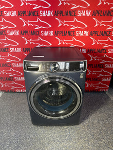GE PFW870SPVRS front load washer front view in Overland Park near Kansas City