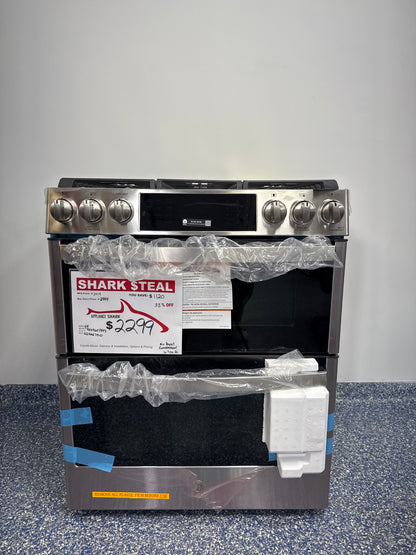 GE Profile gas range, PGS960YPFS, double oven gas range, scratch and dent, Appliance Shark, Overland Park, Kansas City ranges, convection oven, SmartHQ