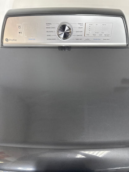 Sensor Dry technology in the GE Profile PTD60EBPRDG electric dryer in Overland Park, KS.