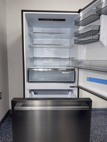 Counter-depth design of HISENSE HRB171N6ASE refrigerator, available as a scratch and dent deal in Kansas City.