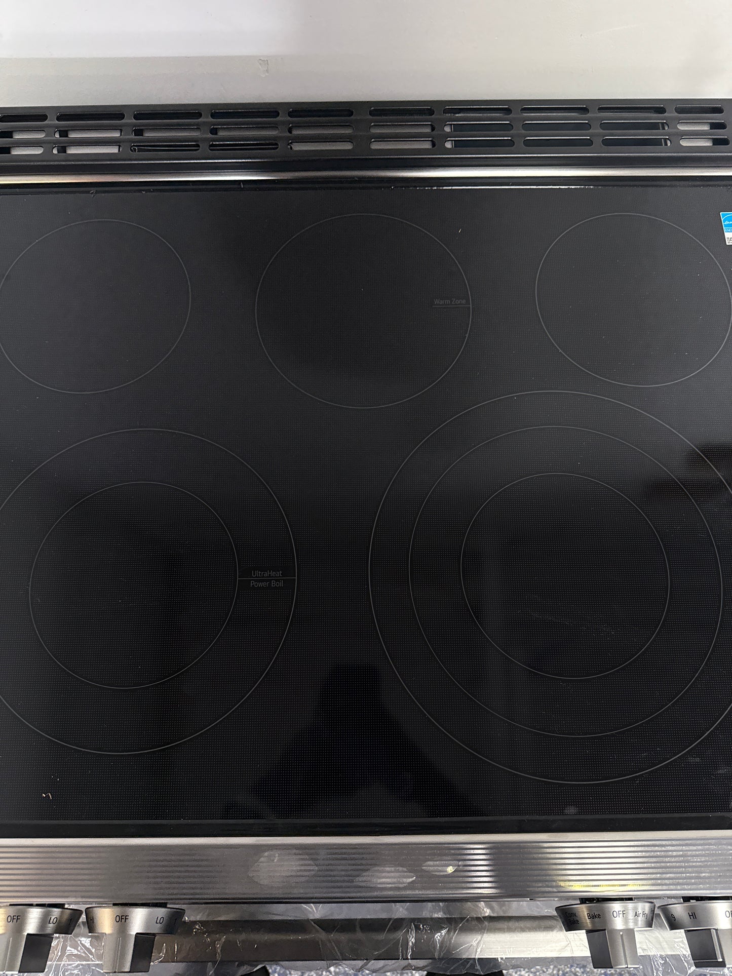 The LG 6.3 cu. ft. slide-in electric range, model LSEL6335XE, available at Appliance Shark.