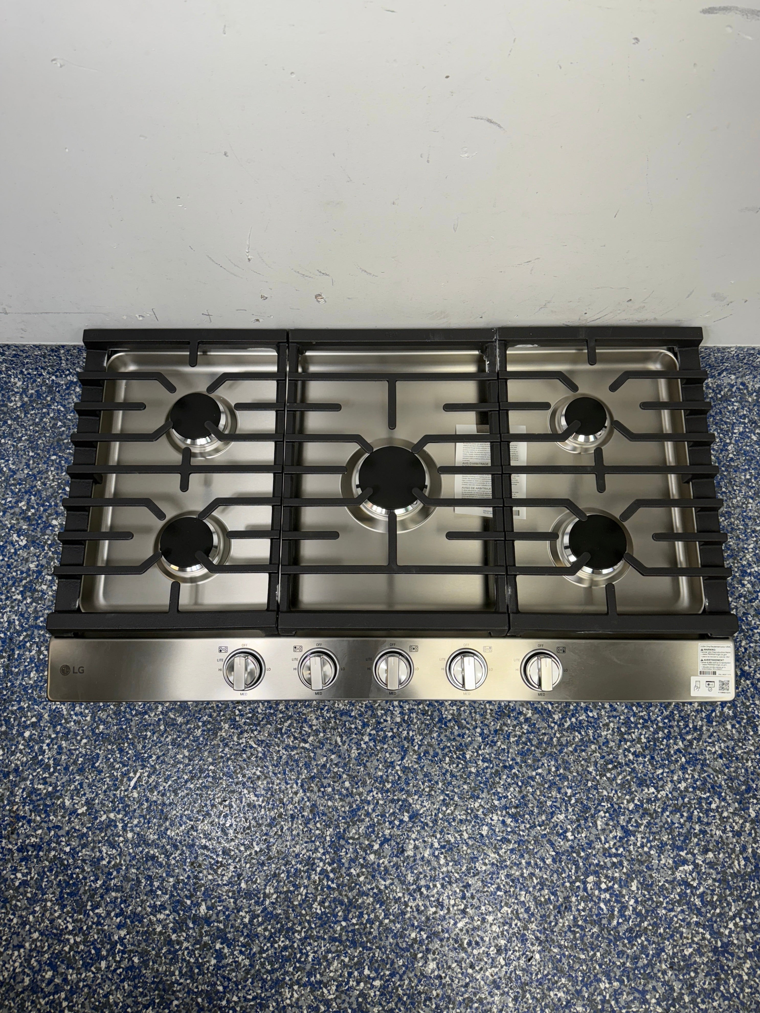 LG CBGJ3623S gas built-in cooktop installed in Overland Park Kansas City area