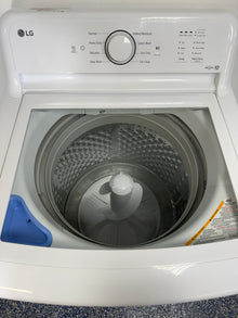 A close-up view of the control panel on the LG WT6105CW washer, showing its ColdWash™ Technology, an ideal appliance for homes in Overland Park, KS.