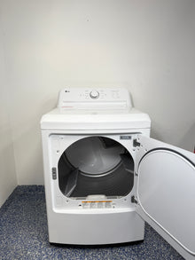 A close-up of the smooth, aluminized alloy steel drum inside the DLE6100W dryer, designed for efficient drying. On sale at Appliance Shark - Scratch & Dent store | Kansas City.