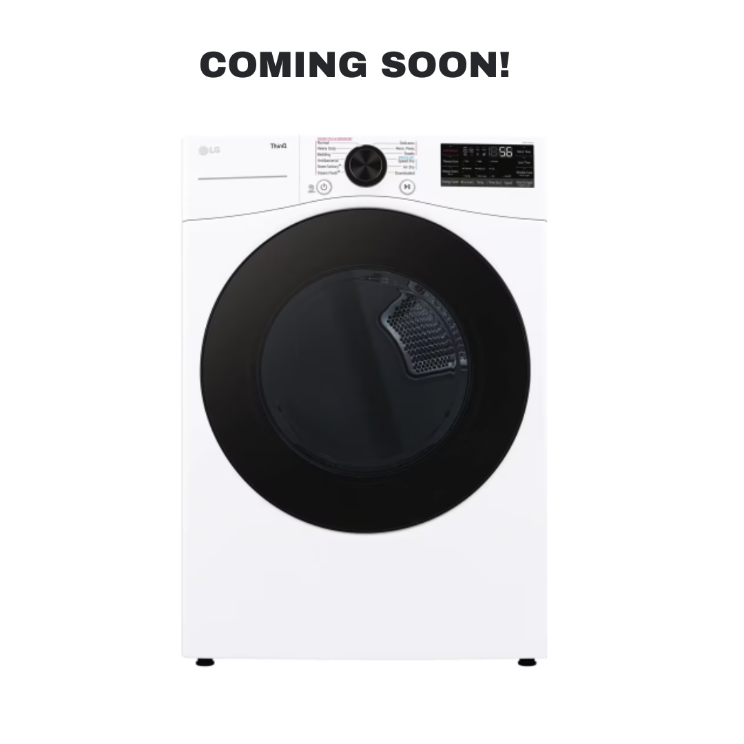 LG DLEX4080W electric dryer front view in Overland Park Kansas City