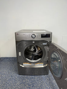 Control panel of the LG DLGX8981V showing ThinQ® and steam features, featured in Kansas City homes.