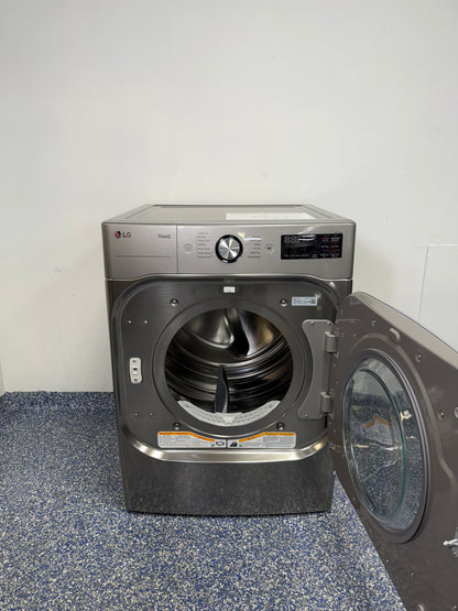 Control panel of the LG DLGX8981V showing ThinQ® and steam features, featured in Kansas City homes.