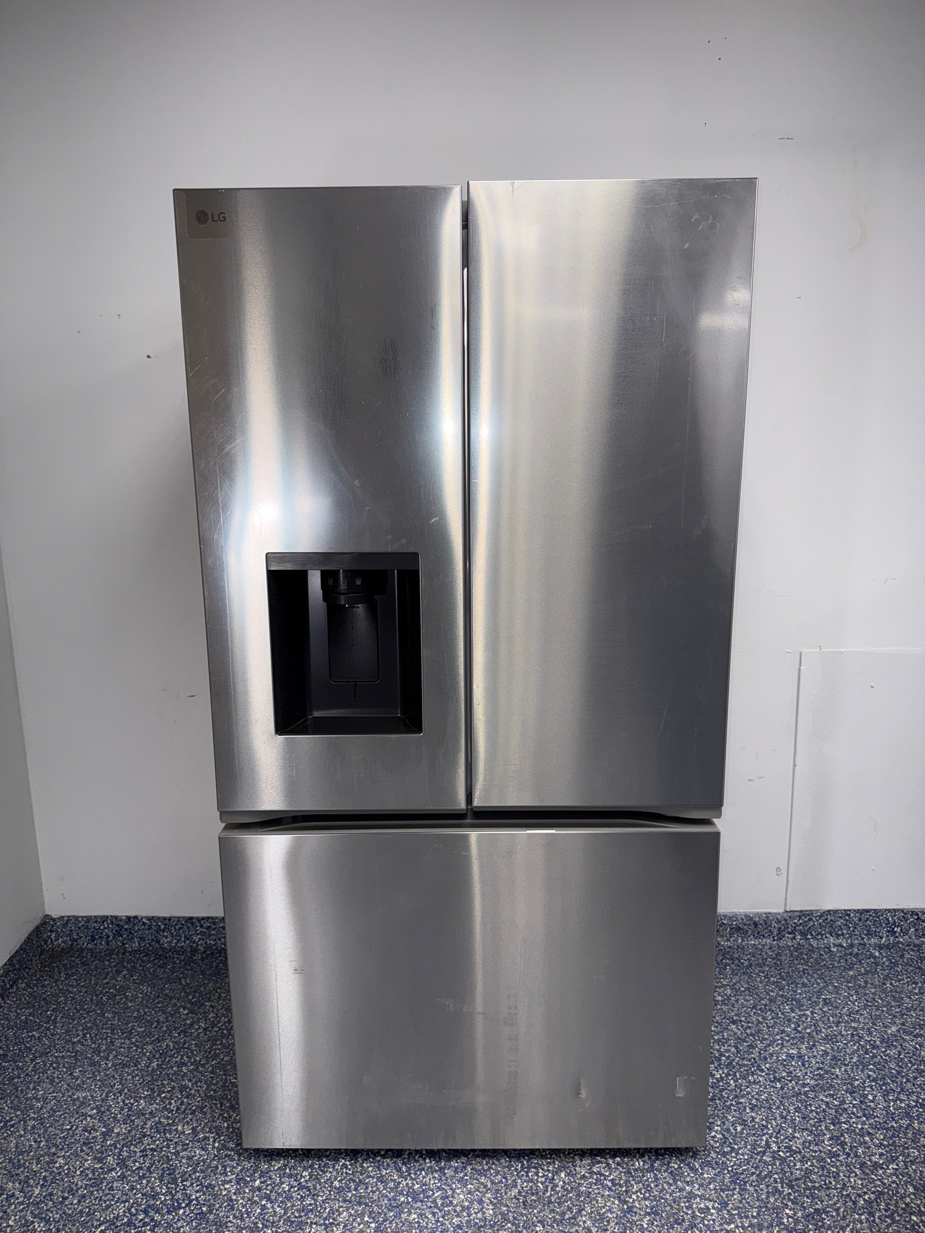 LG LF26C6230V French door refrigerator front view in Overland Park near Kansas City