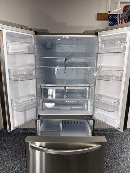 LG LFDS22520S French door refrigerator interior storage in Overland Park KS