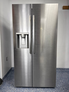 LG LL27T3530S counter-depth French door refrigerator in stainless steel, available at Appliance Shark as the best scratch and dent refrigerator deal in Kansas City.