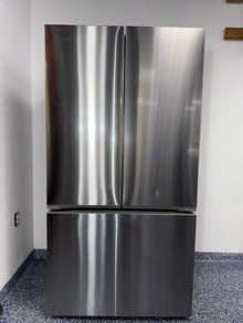 The LG LRFLC2716S refrigerator from the front, a counter-depth French door model for a great deal in Kansas.