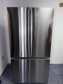 The LG LRFLC2716S refrigerator from the front, a counter-depth French door model for a great deal in Kansas.