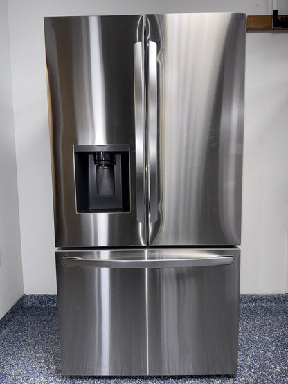 LG LRFXC2606S counter-depth french door refrigerator front view Kansas City kitchen