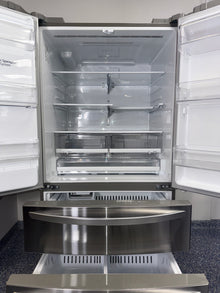 The LG LRMXS2806S refrigerator from the front, a French door model for a great deal in Kansas.