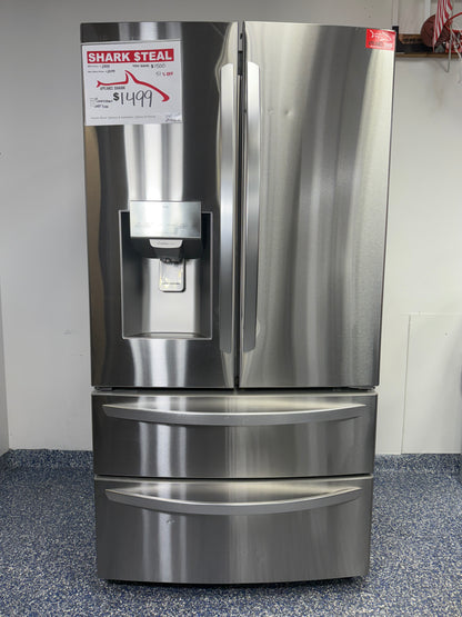 LG LRMXS2806S Smart Double Freezer refrigerator front view Kansas City kitchen