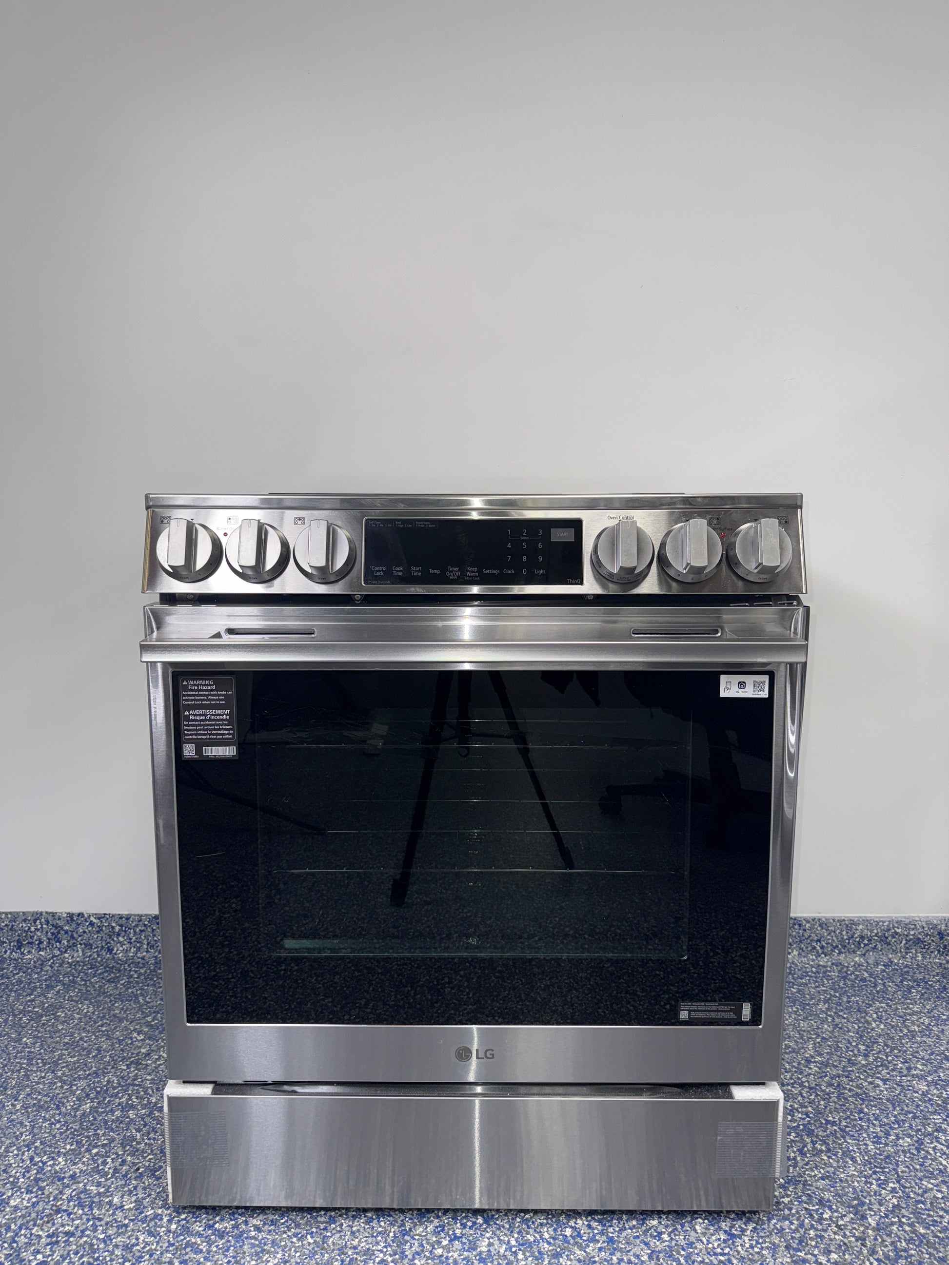 LG LSIL6336XE stainless steel induction range scratch and dent special at Appliance Shark in Kansas City.