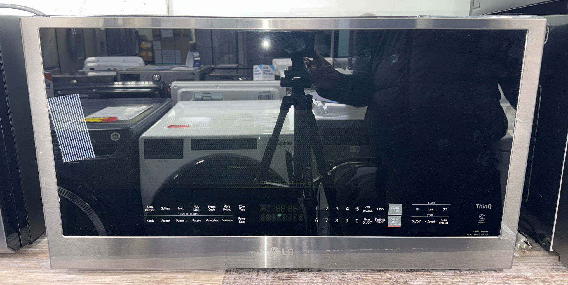 LG MVEL2033D over-the-range microwave in Overland Park Kansas City area